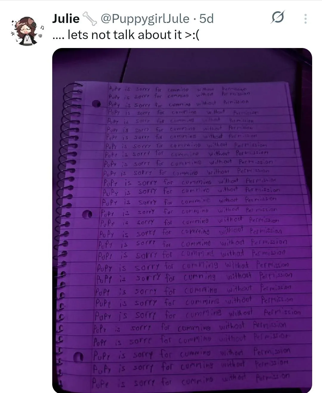 would you make your puppy do this?