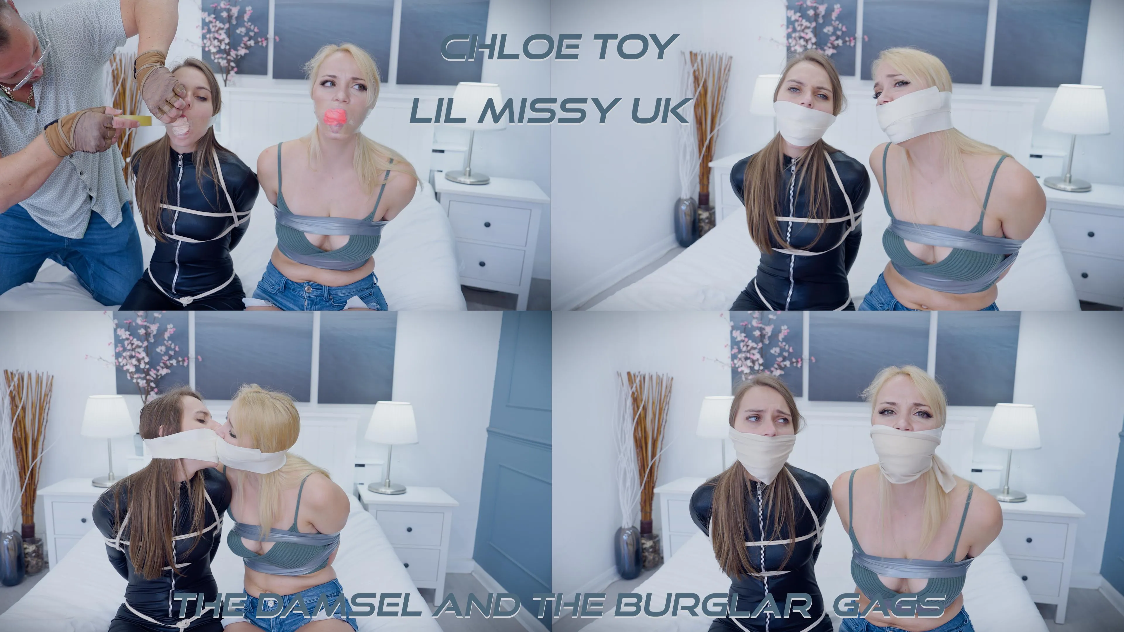 Chloe & Missy - Interrogation Tapes: Double Gagged & Bound Burglars Unmasked!