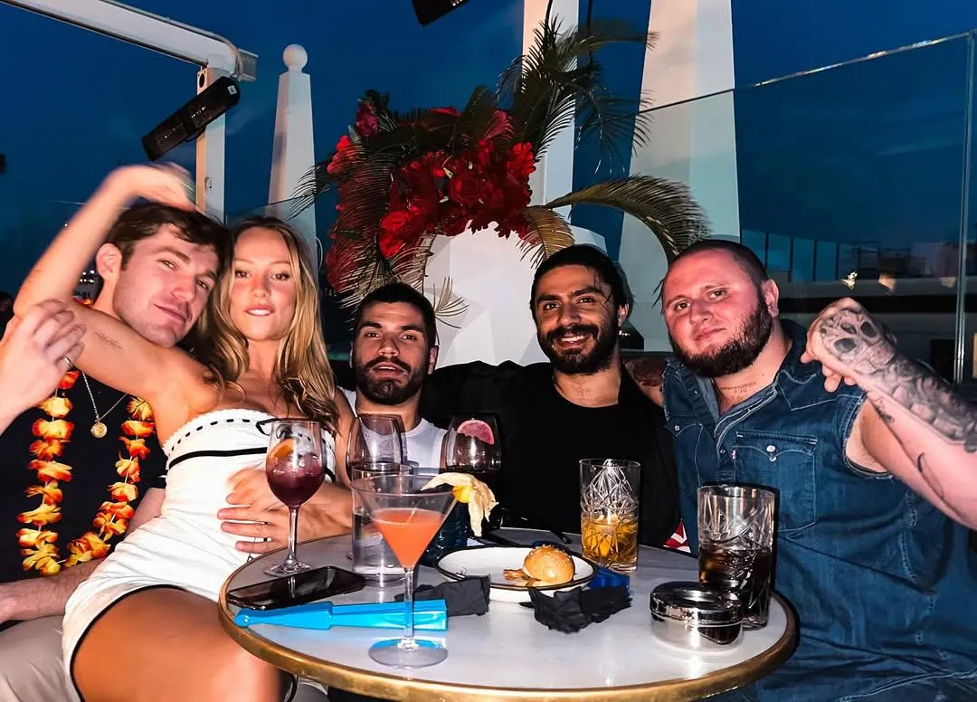 Ester with the boys from her upcoming project