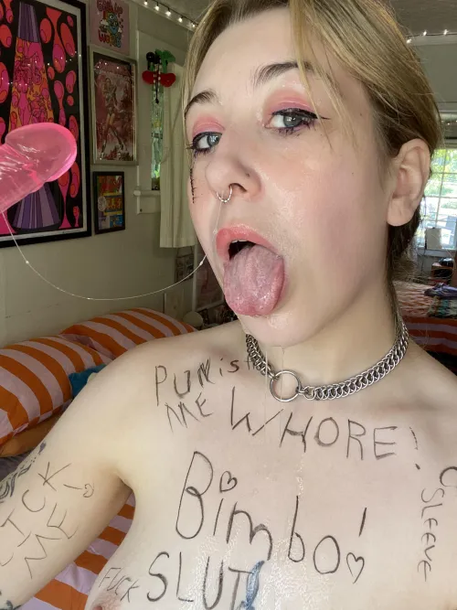 luv seeing sloppy strings of spit