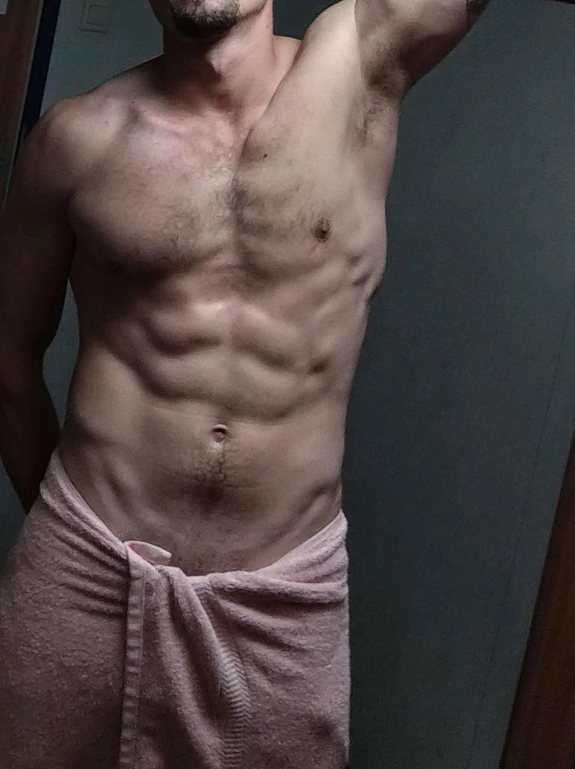 Fresh out the shower and ready for...