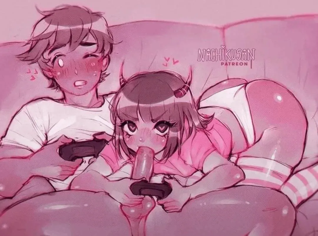 I want a cute nerdy girl to distract me while we play games