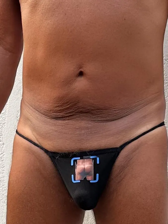 Got a thong with my ass on it. What should I put on the next one?