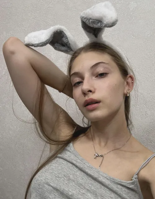 Little miniature bunny girl