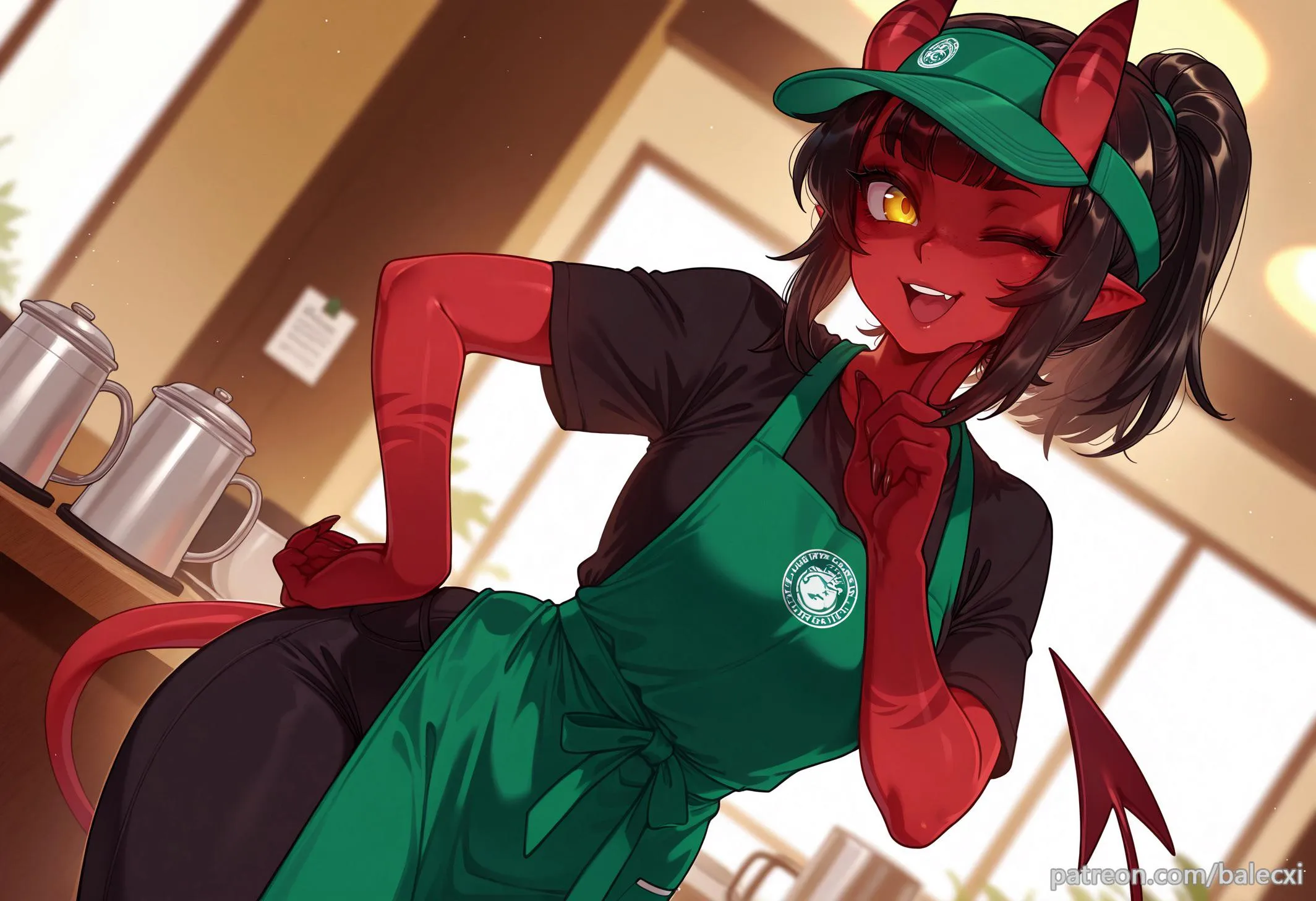 Meru is asking what you would like (balecxi) [F] {AI Generated}