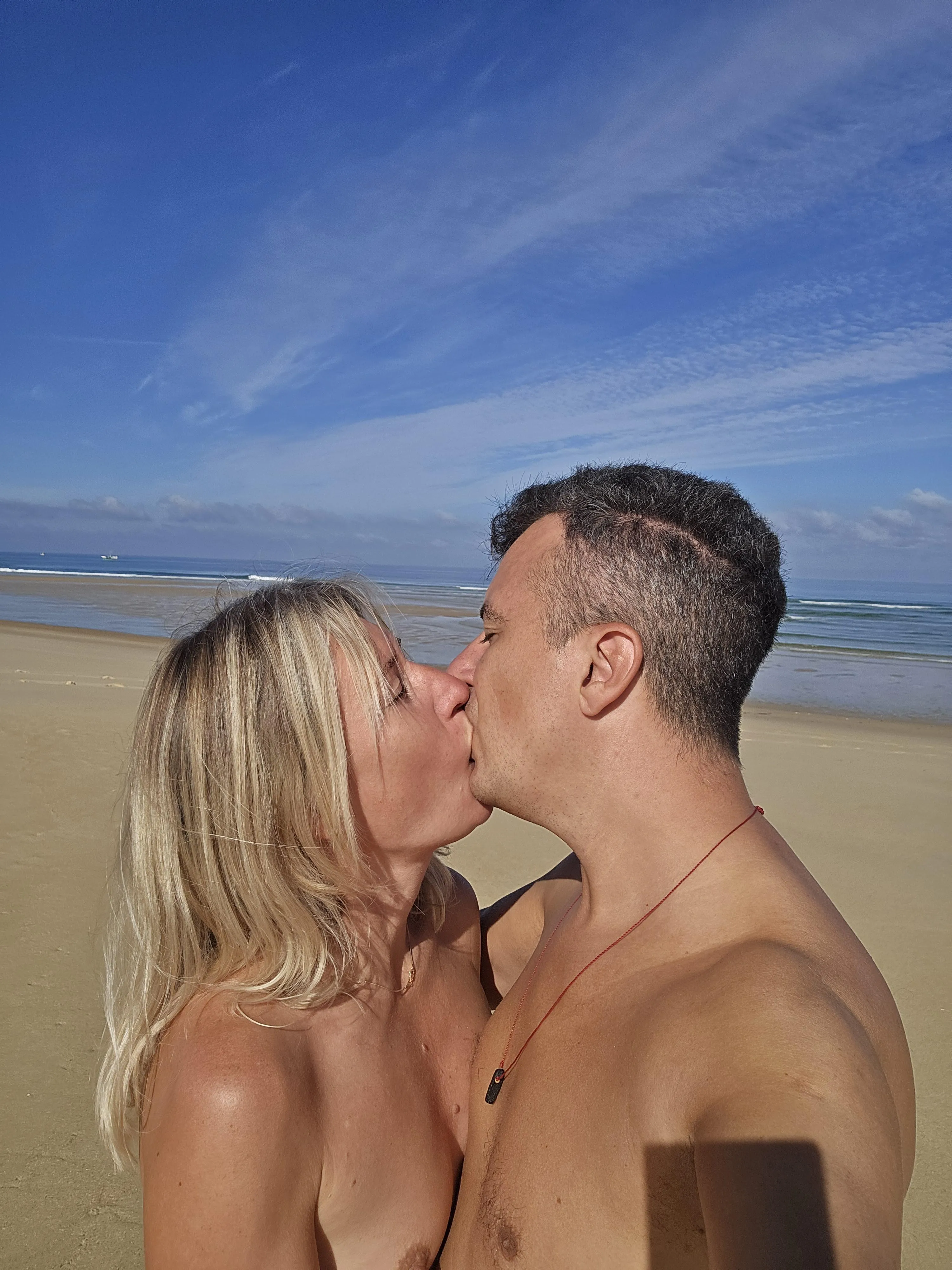 Naked & happy together