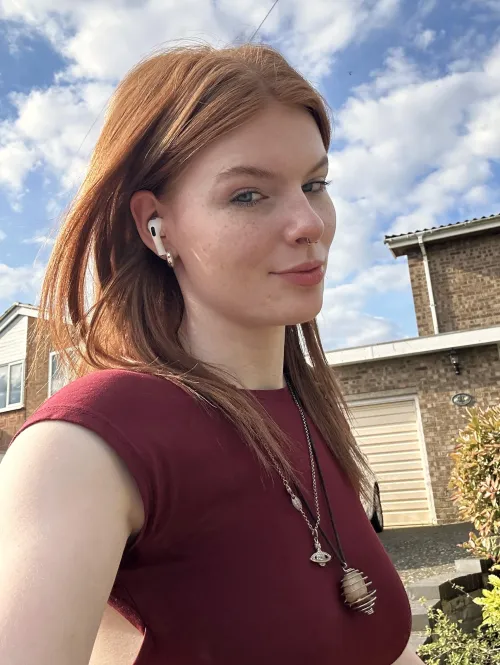 No make up just freckles and the redhead vibes