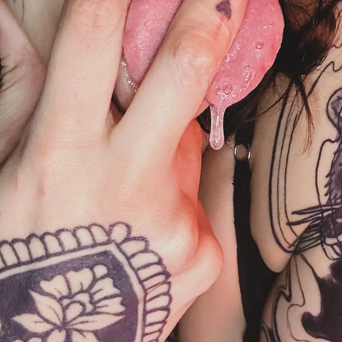 Shut up and let me drool your own cum in your mouth