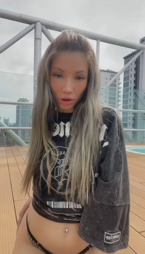 Yes, I caught you staring, that’s why I licked my lip.