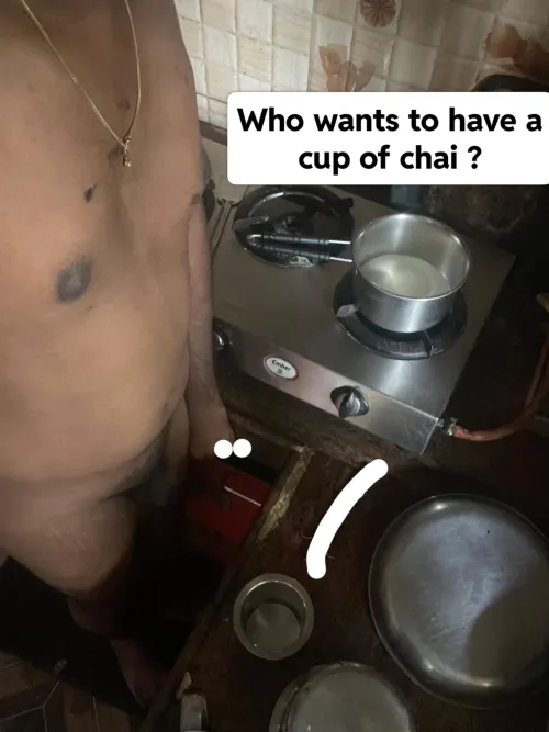 Ever made tea ☕️ naked?