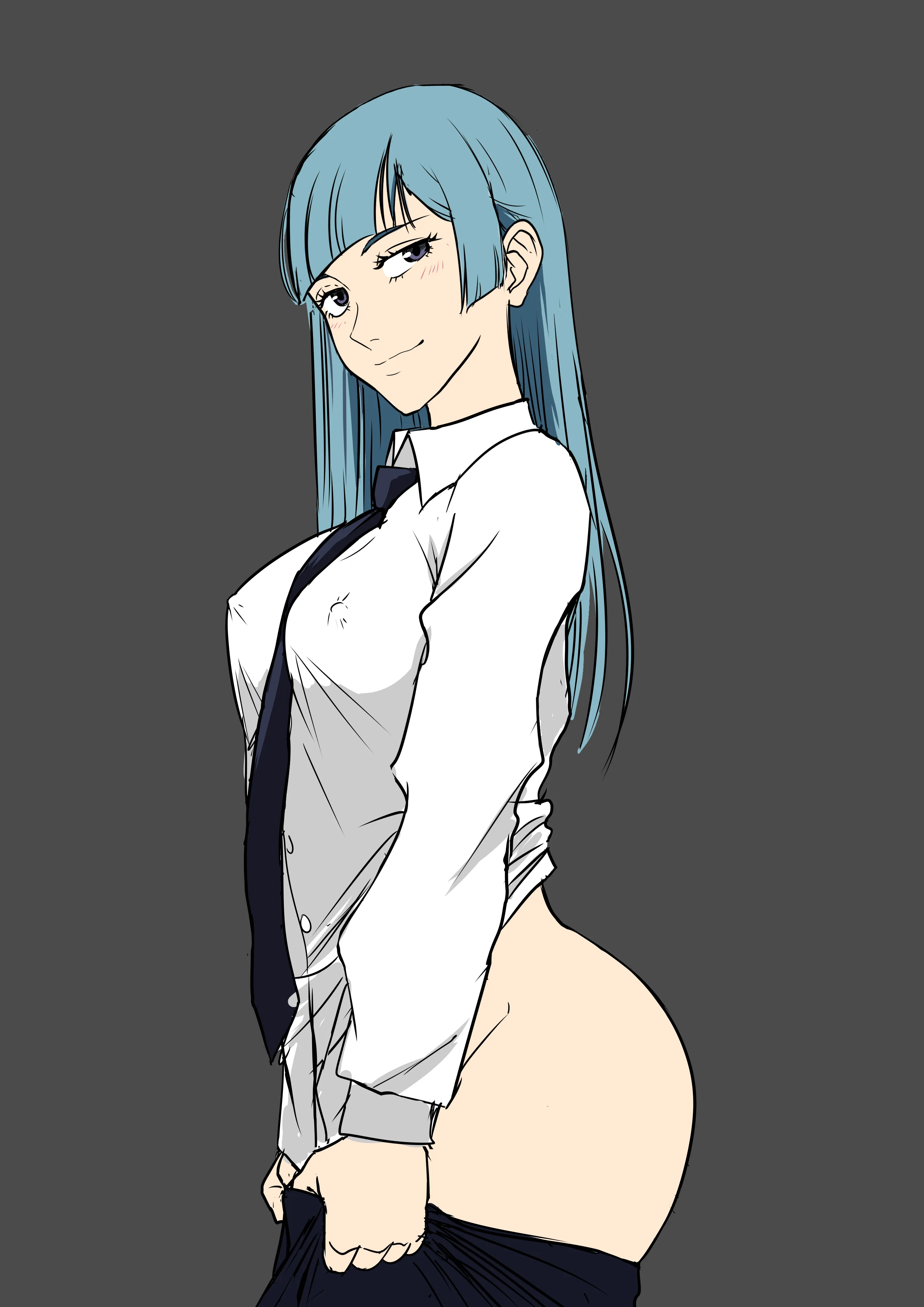 Miwa getting undressed