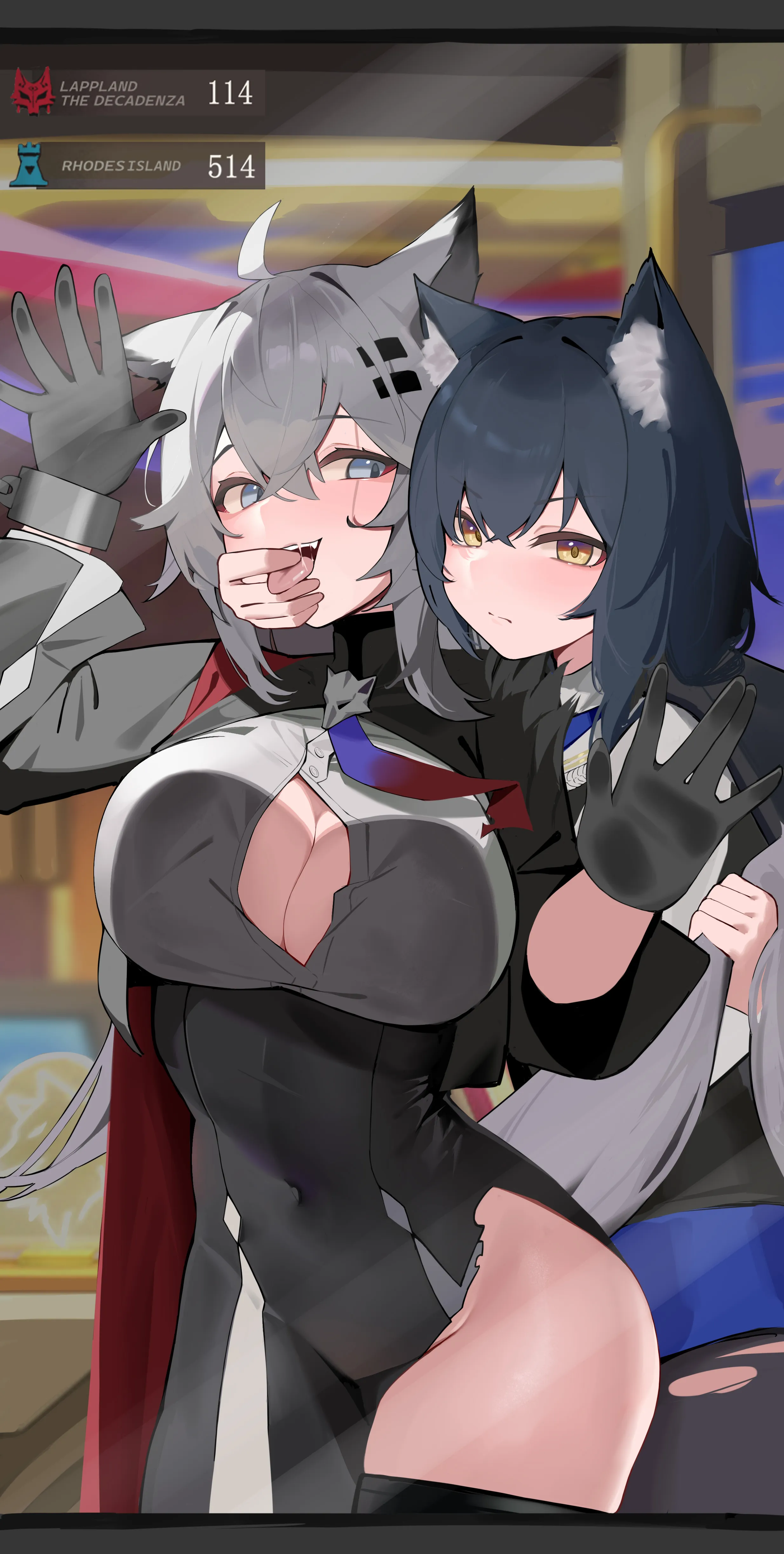 Texas Inspecting Lappland (Hei Tudou) [Arknights]