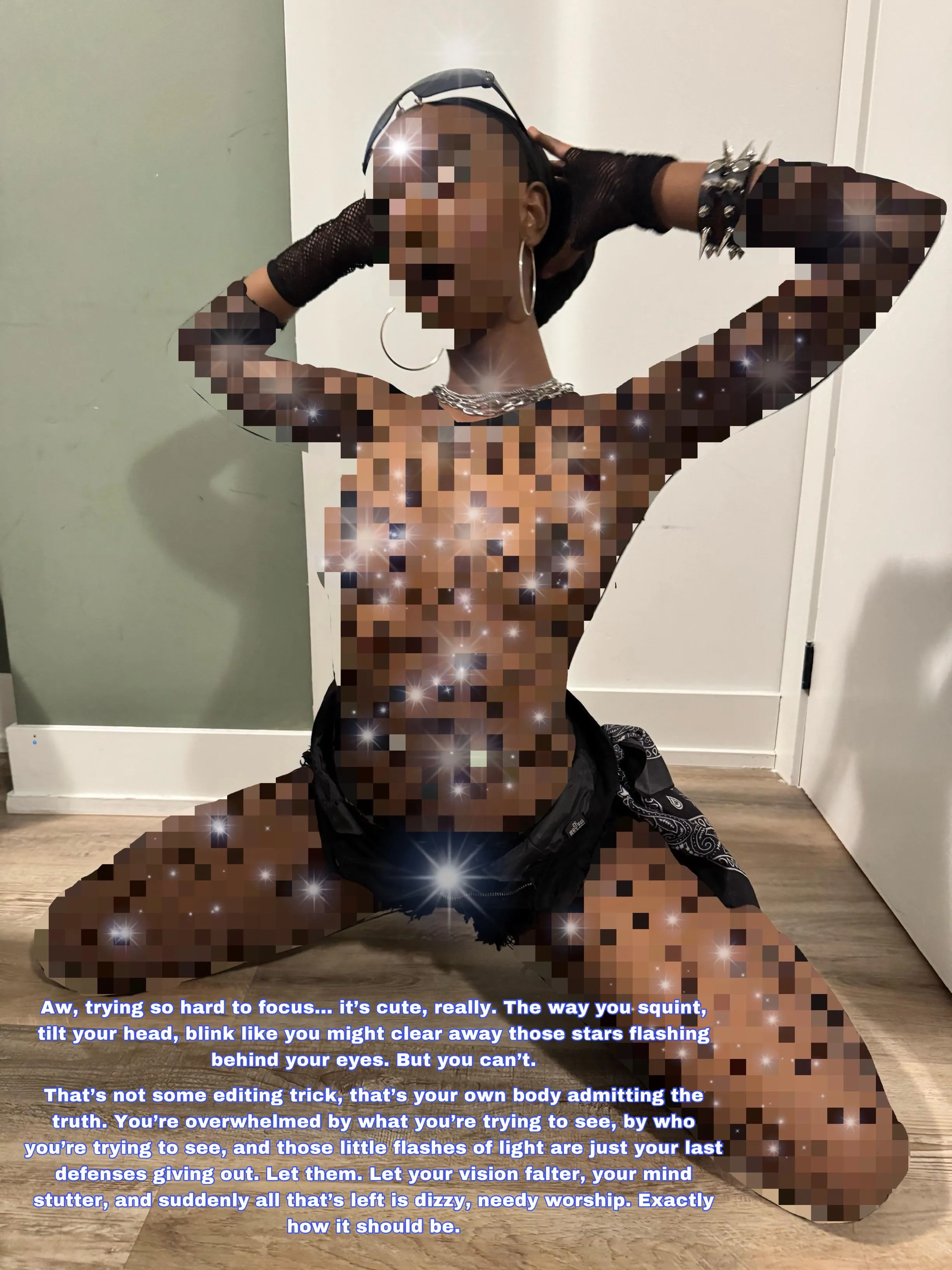 Those little stars? Proof your white mind can’t process Black divinity.