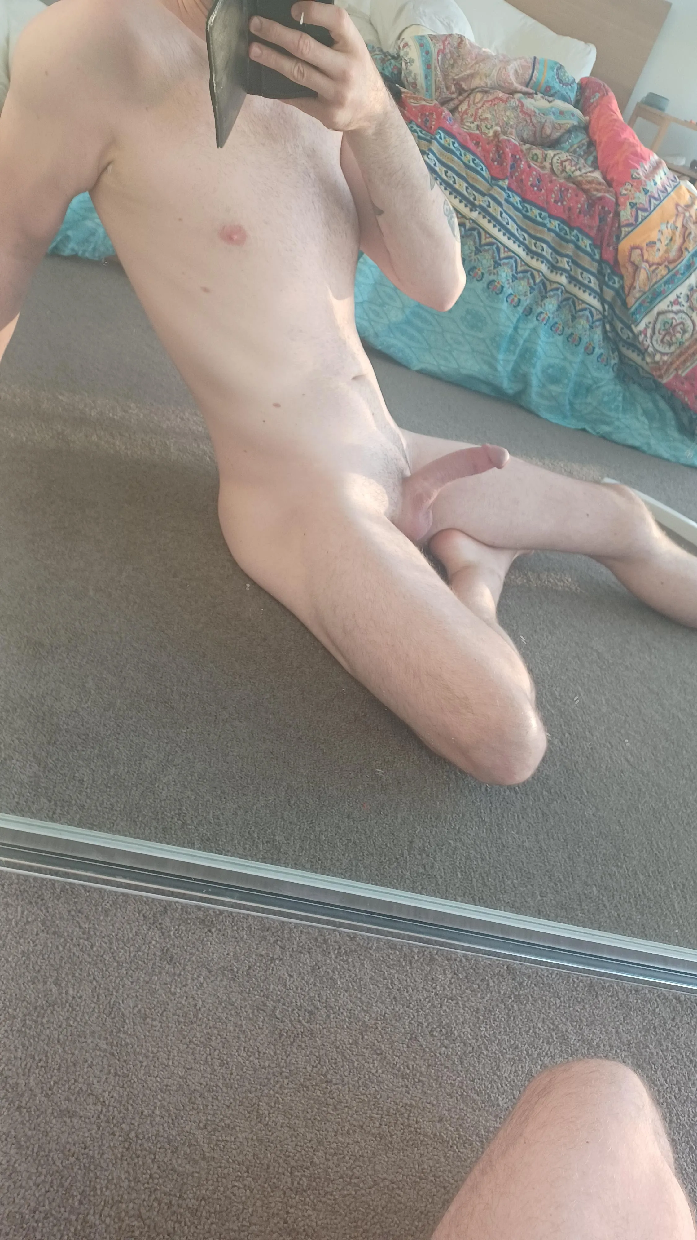 Who needs a bed let's do it on the floor