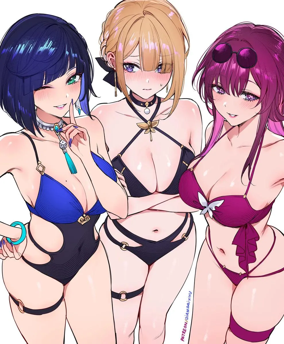 Mommies in swimsuit