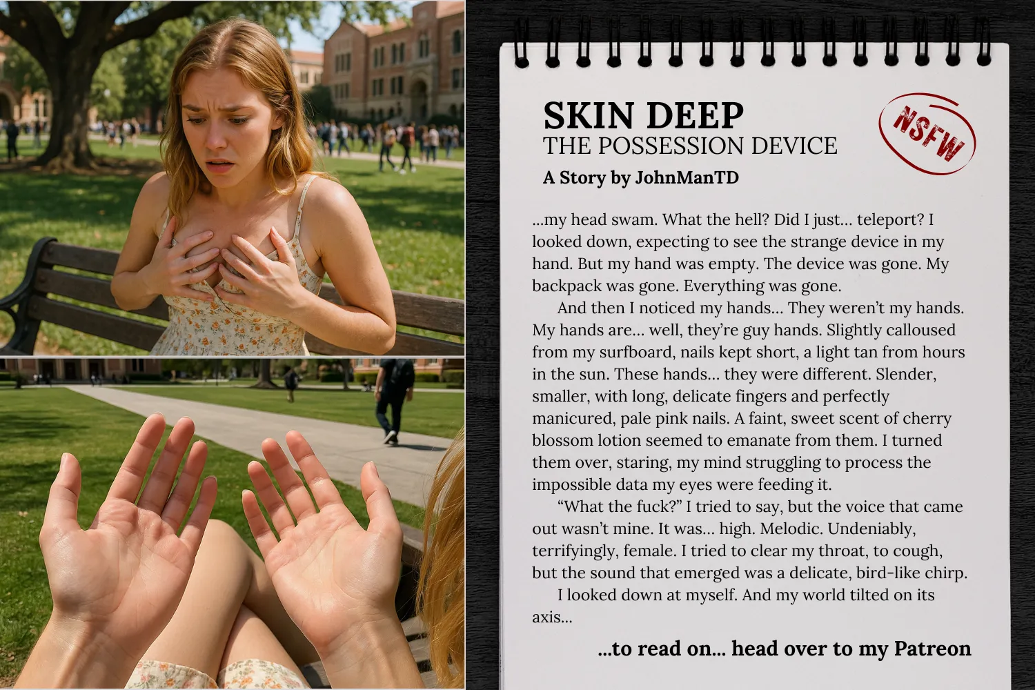 Skin Deep: The Possession Device [Gender Bender][Possession][Story With Images]