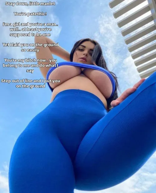 You can't even fight a girl (captionsforever on imagefap)