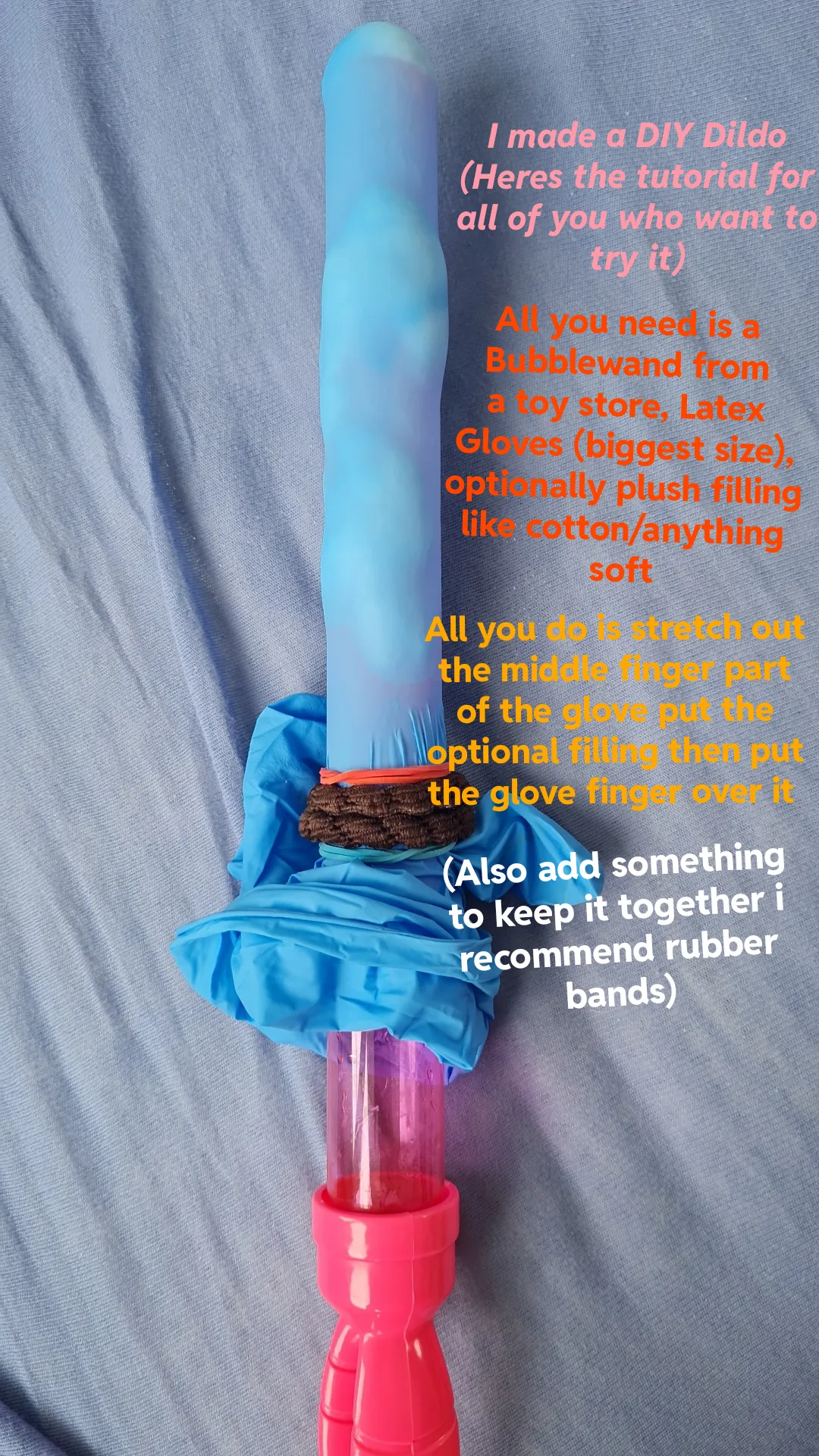 Heres my diy dildo + tutorial (Hope it helps! <3)