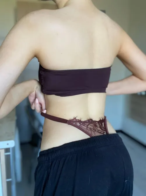 If you noticed my panties, I wonder what you'd do