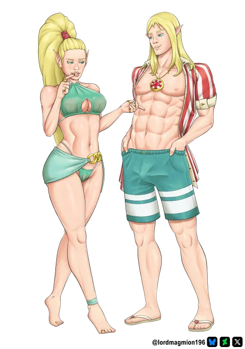 Warhammer Early Summer Special - Tyrion and Alarielle by me