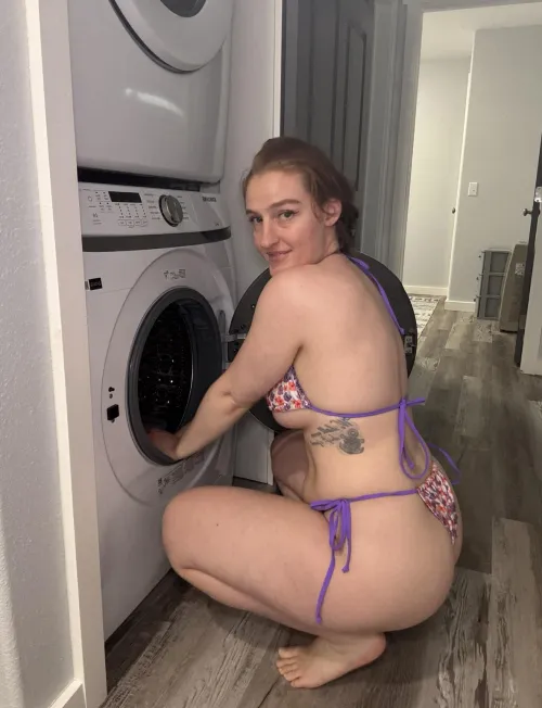 I’m currently doing the laundry. 🤪🙈