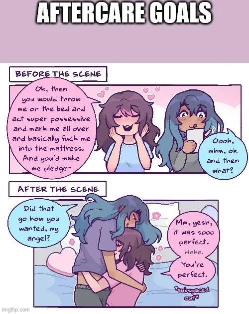 Aftercare cuddling, my beloved <3