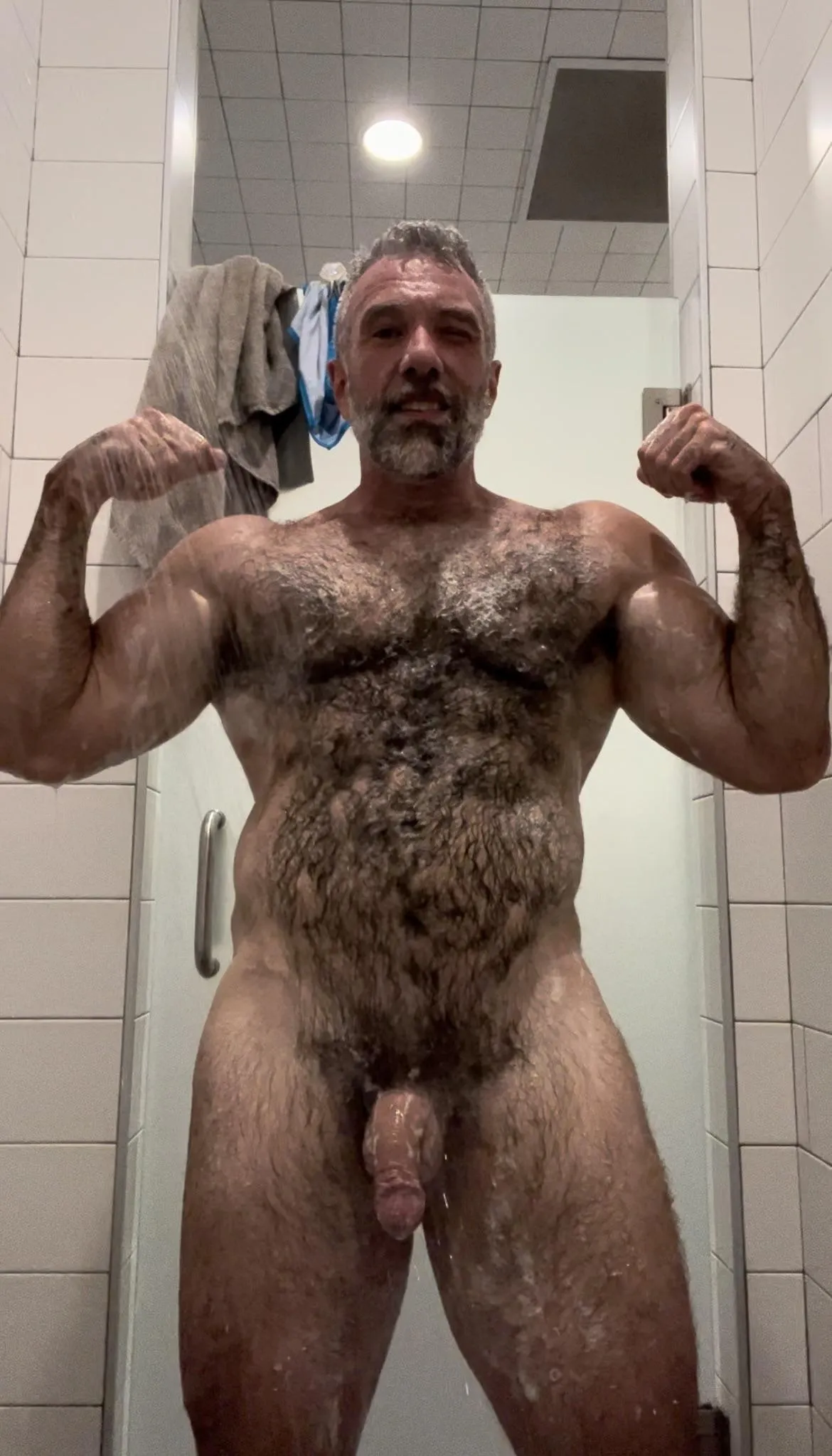 Cleaning up a bit at the gym.  (2023)