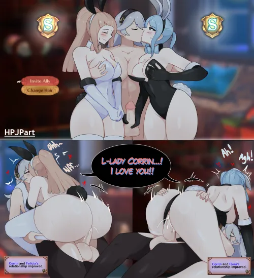 Corrin, Felicia, and Flora (OC)