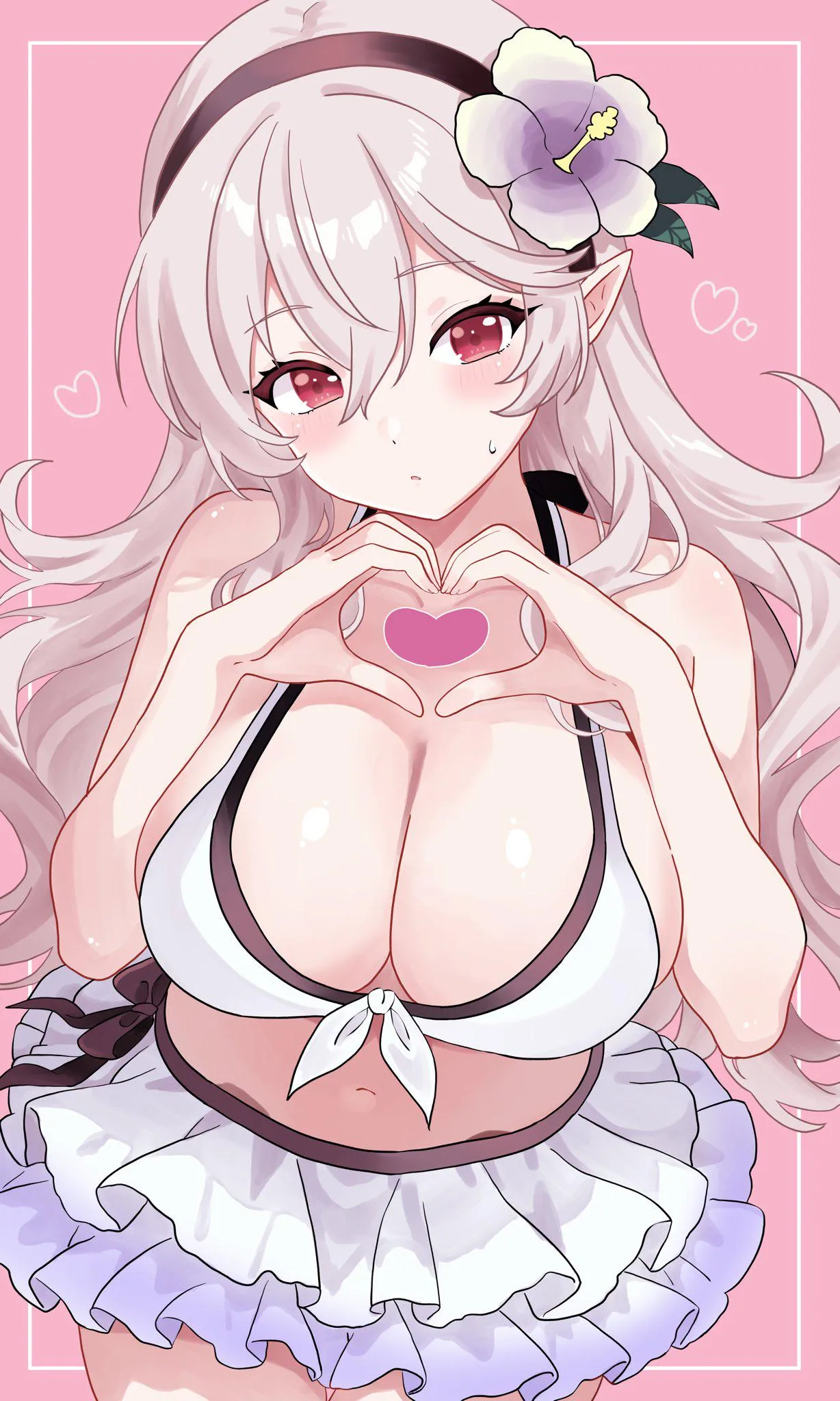 Corrin making a heart (Twitter: @n_54__)