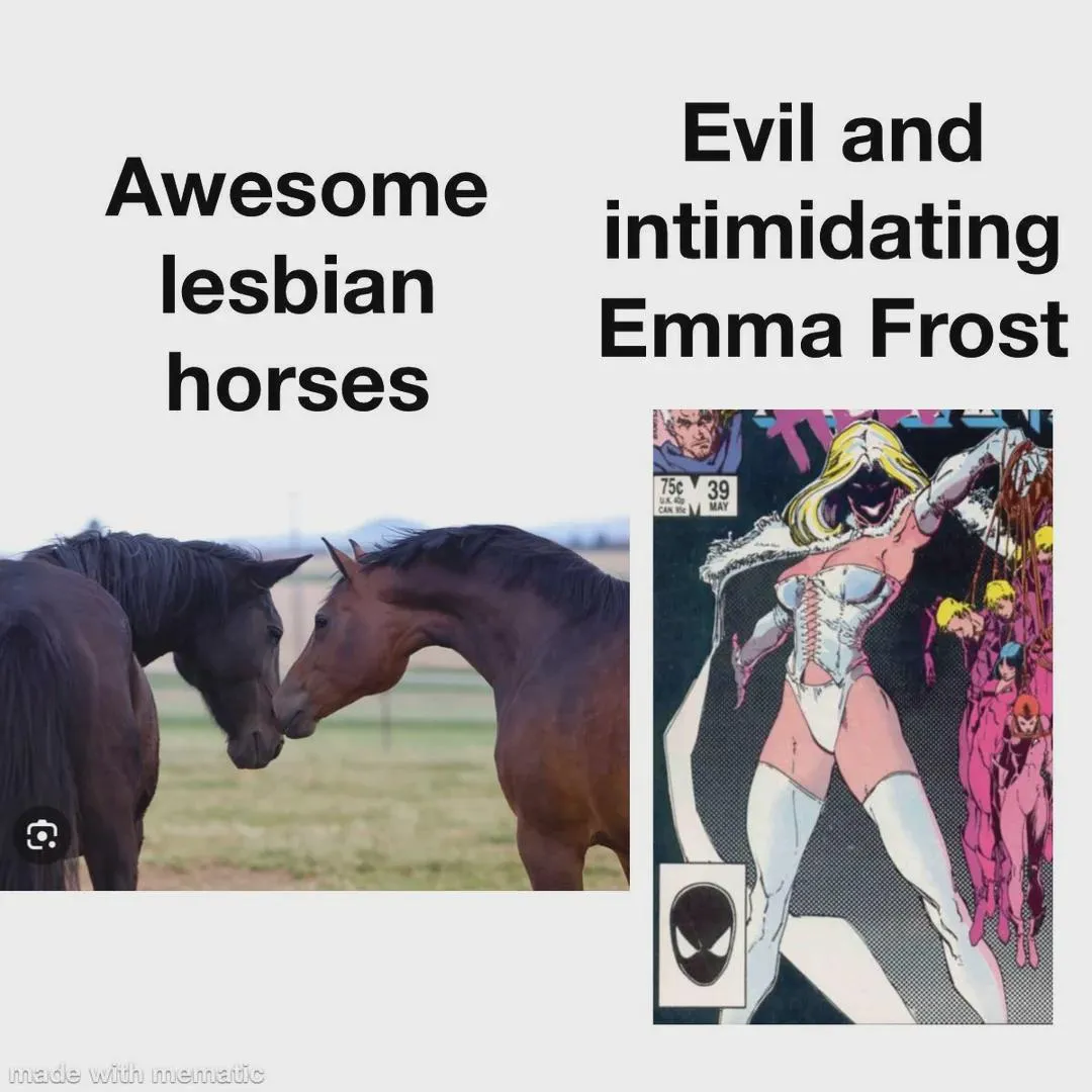 Emma Frost really is the embodiment of evil is sexy trope