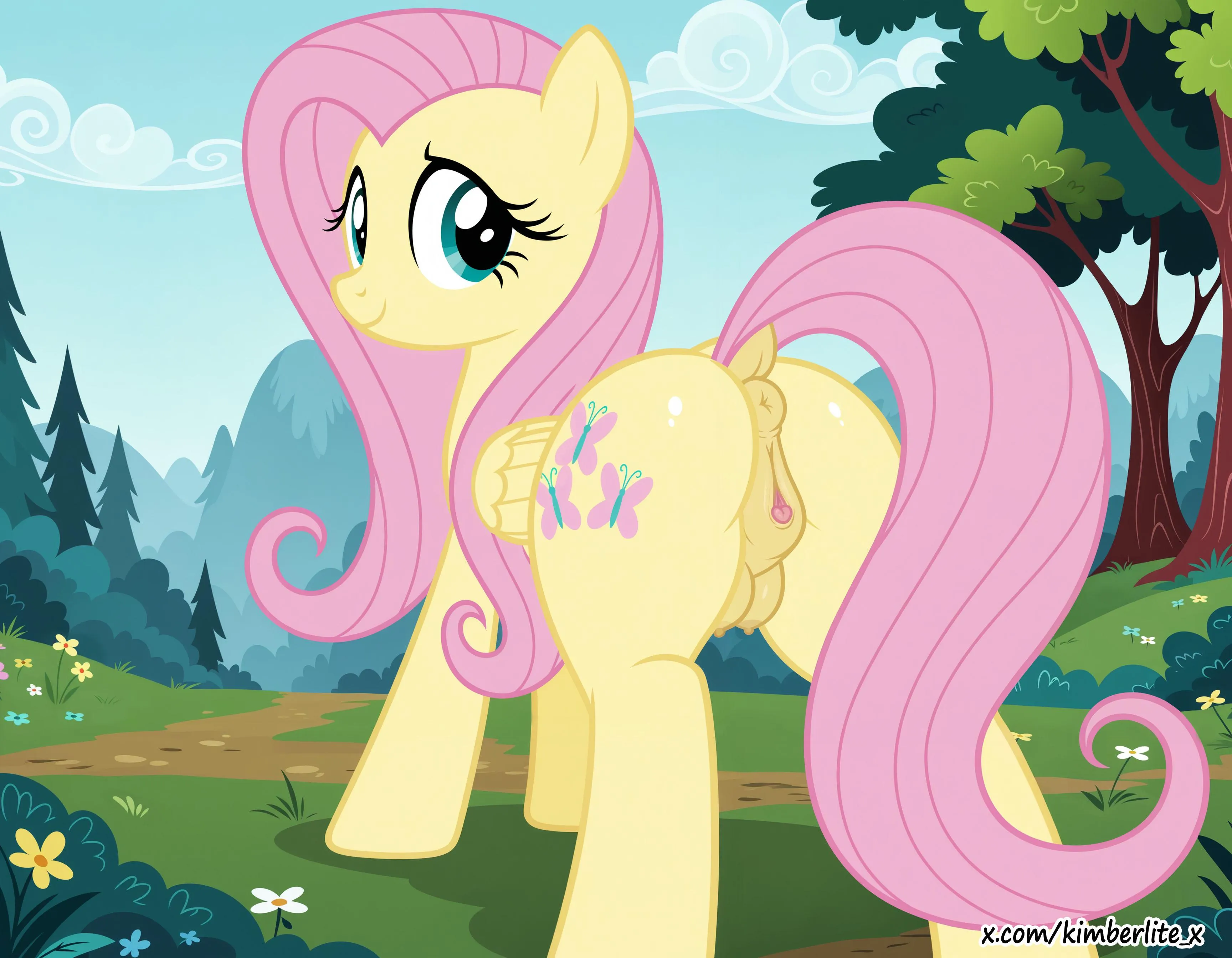 Fluttershy in Forest
