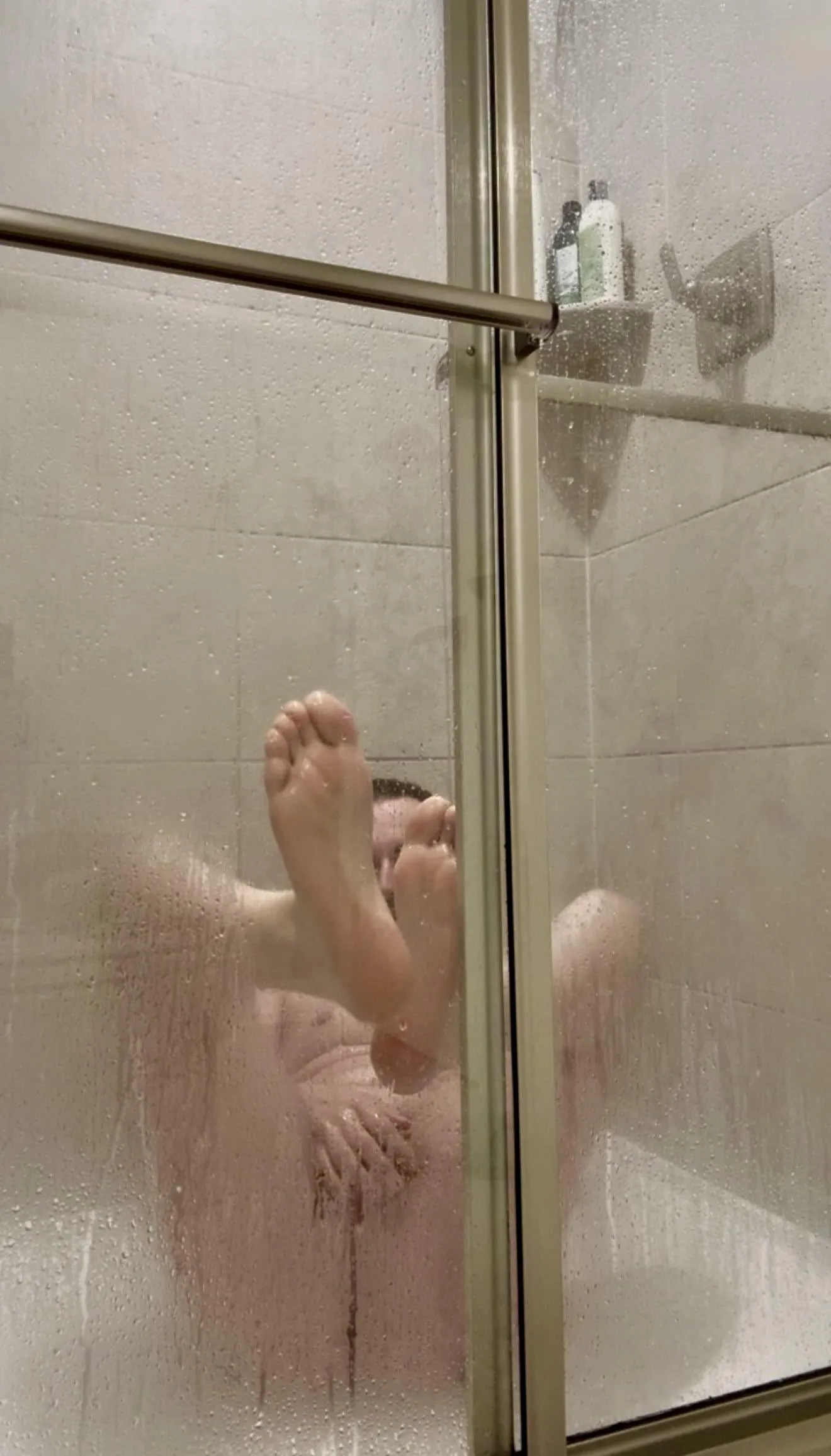 Having fun in the shower