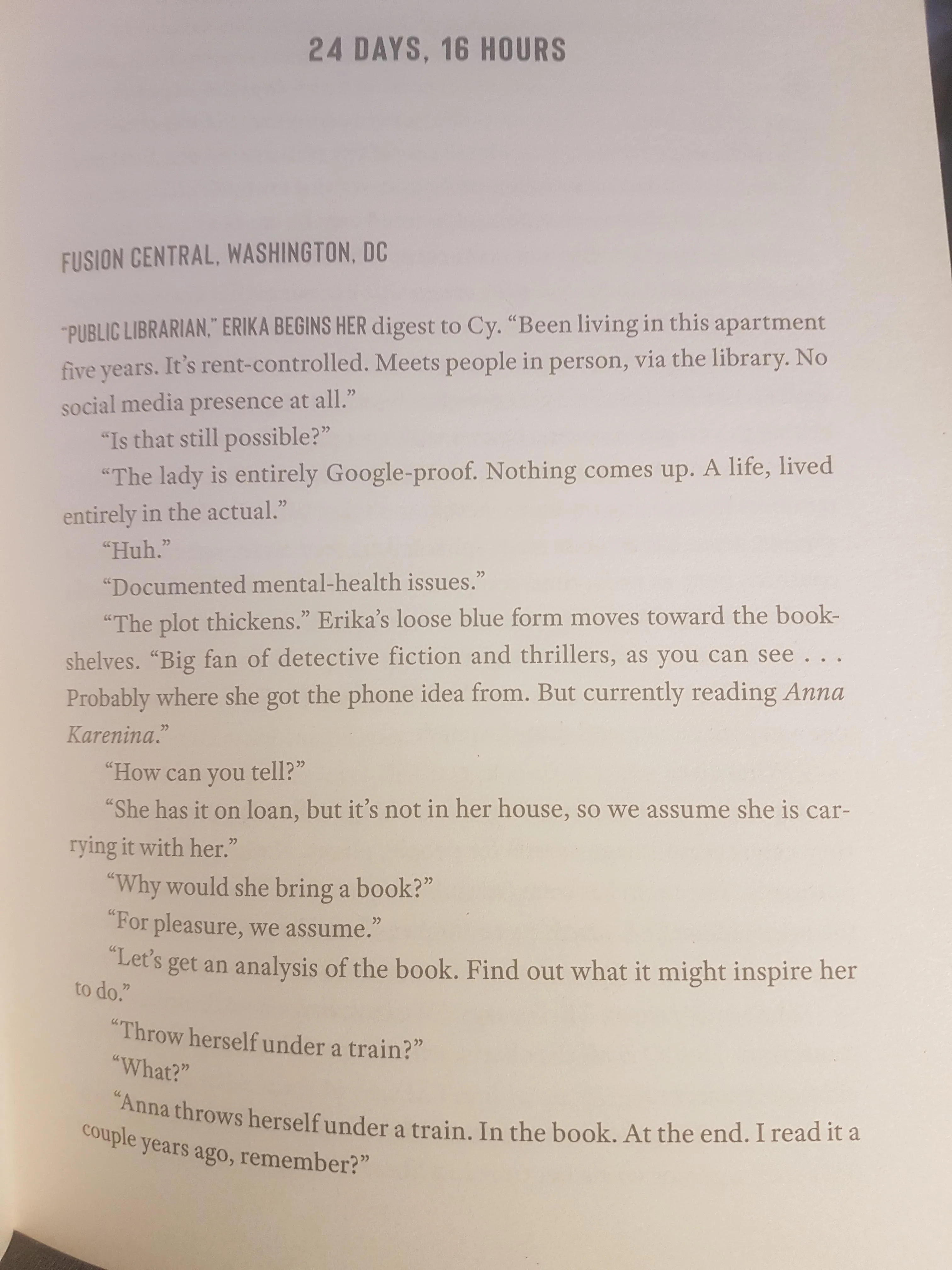 When the cheesy thriller you're reading cruelly spoils a classic novel