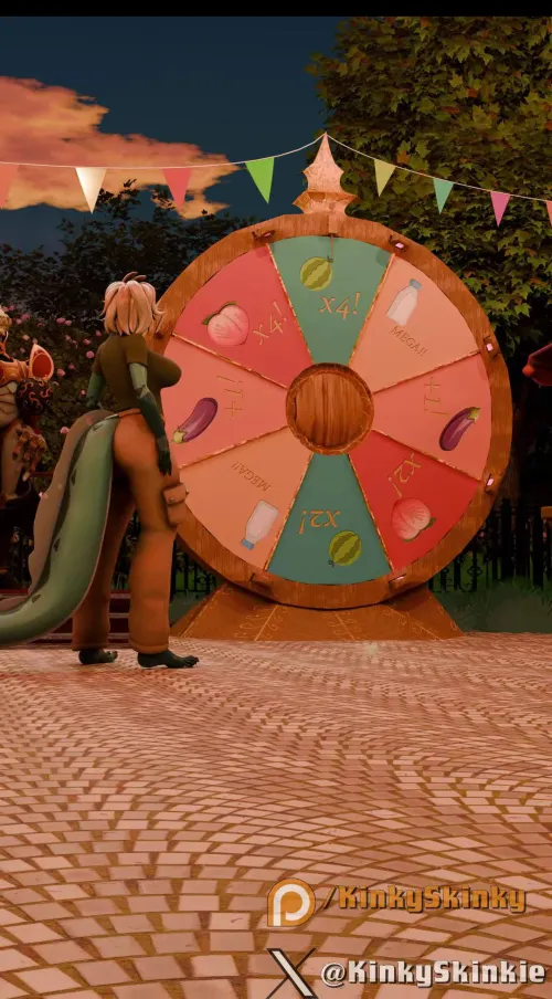 Ey ey, it's animation time. Some good ol' carnival fun, you know. Balloons, funhouse mirrors and the very special wheel of fortune. Truly and expansive experience. (kinkyskinky) Animation Link ↓