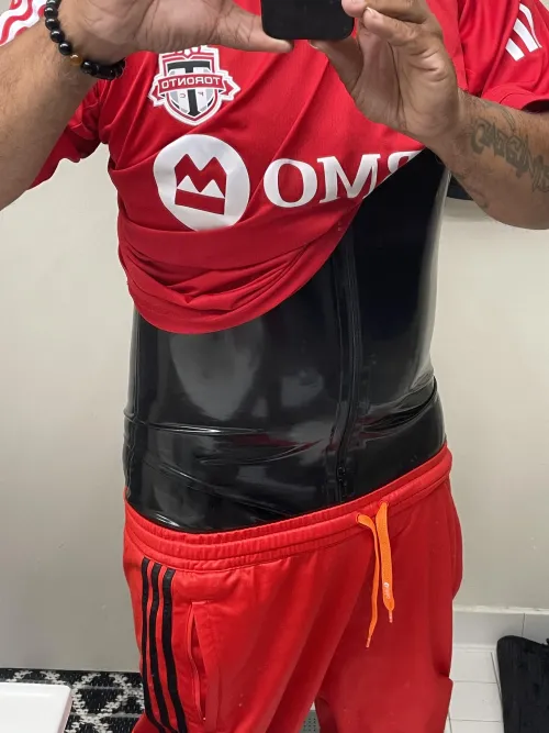 Latex under Adidas