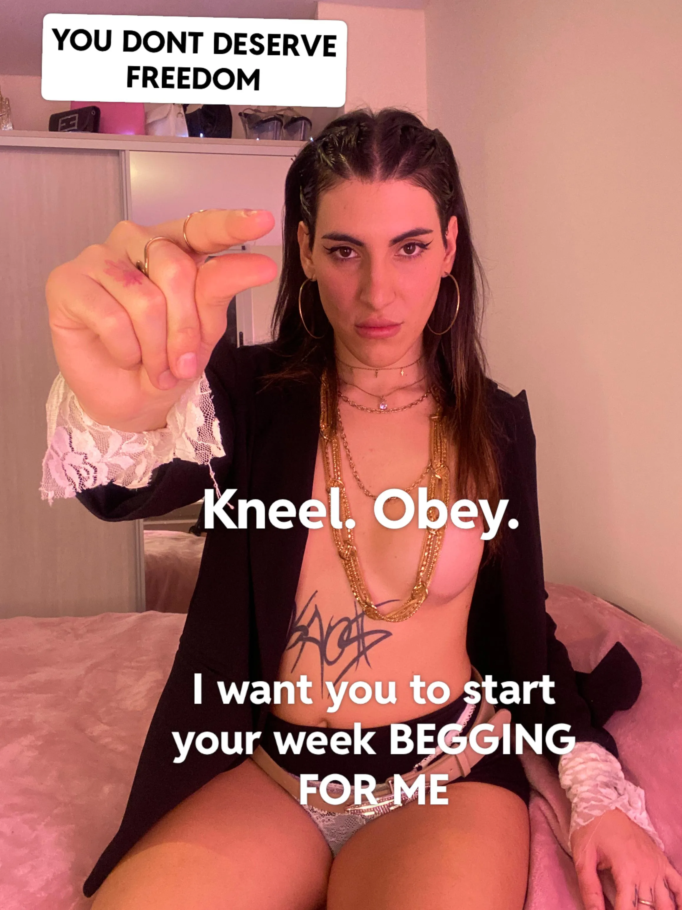 You kneel because you are trained