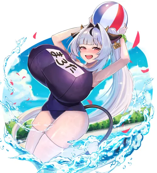 Swimsuit Cow [Vtuber Marota] (hachi__rou)