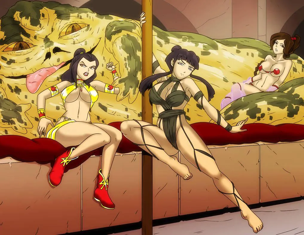 Team Azula Slavegirls (commissioned by me, art by WadeVezecha)