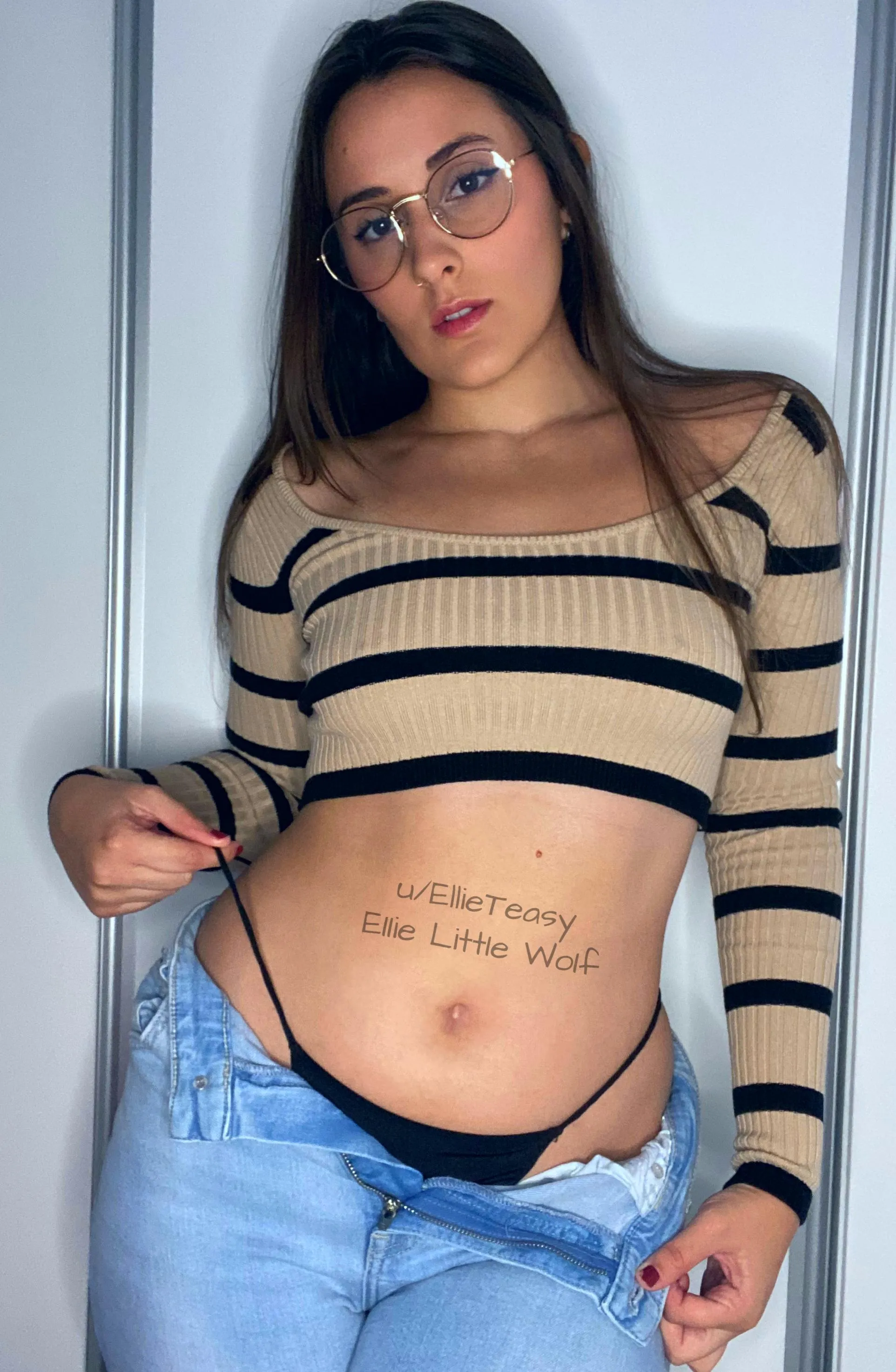 Daring you to trace the edge of my silky peek..