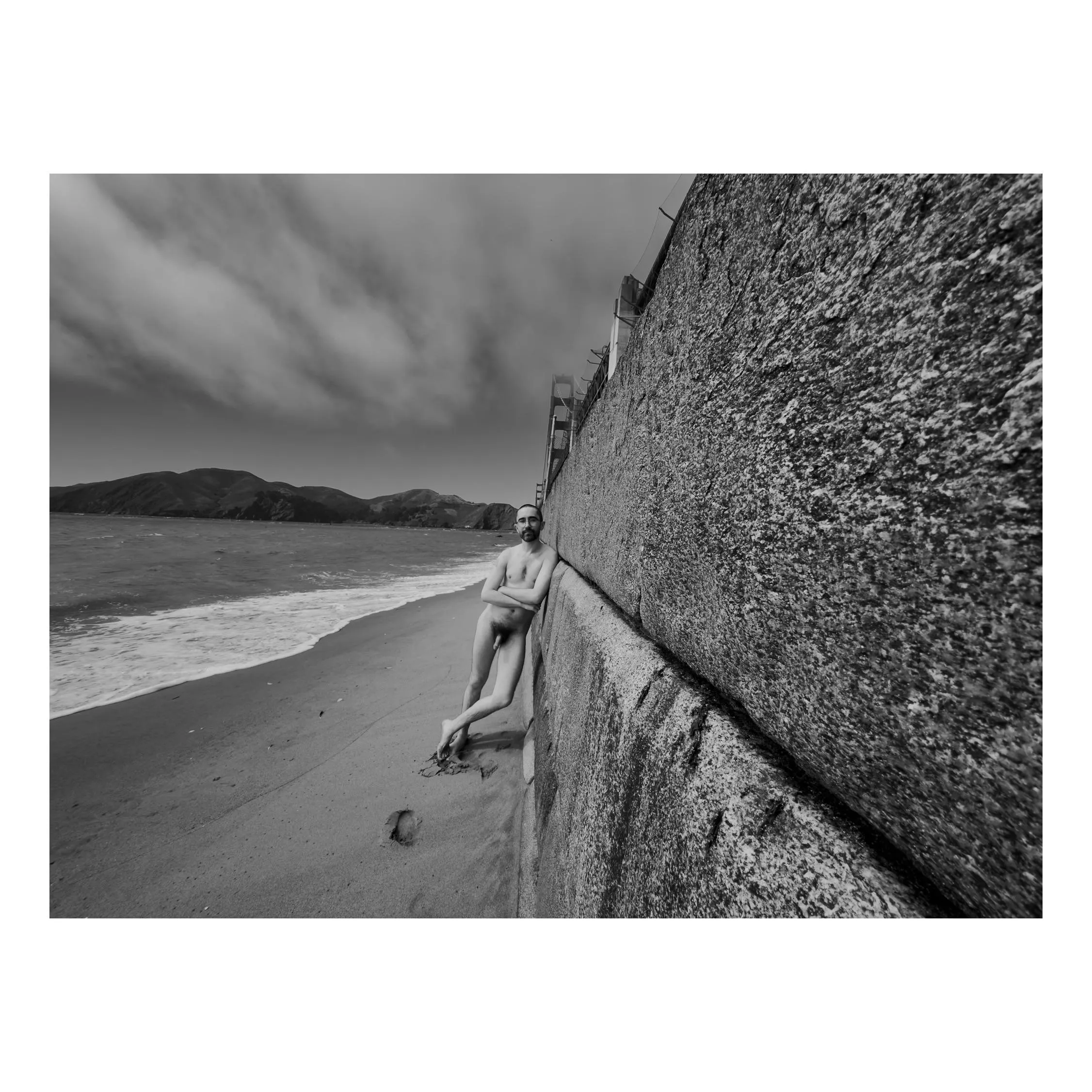 Enjoying the north end of Marshall’s Beach, under the Golden Gate Bridge