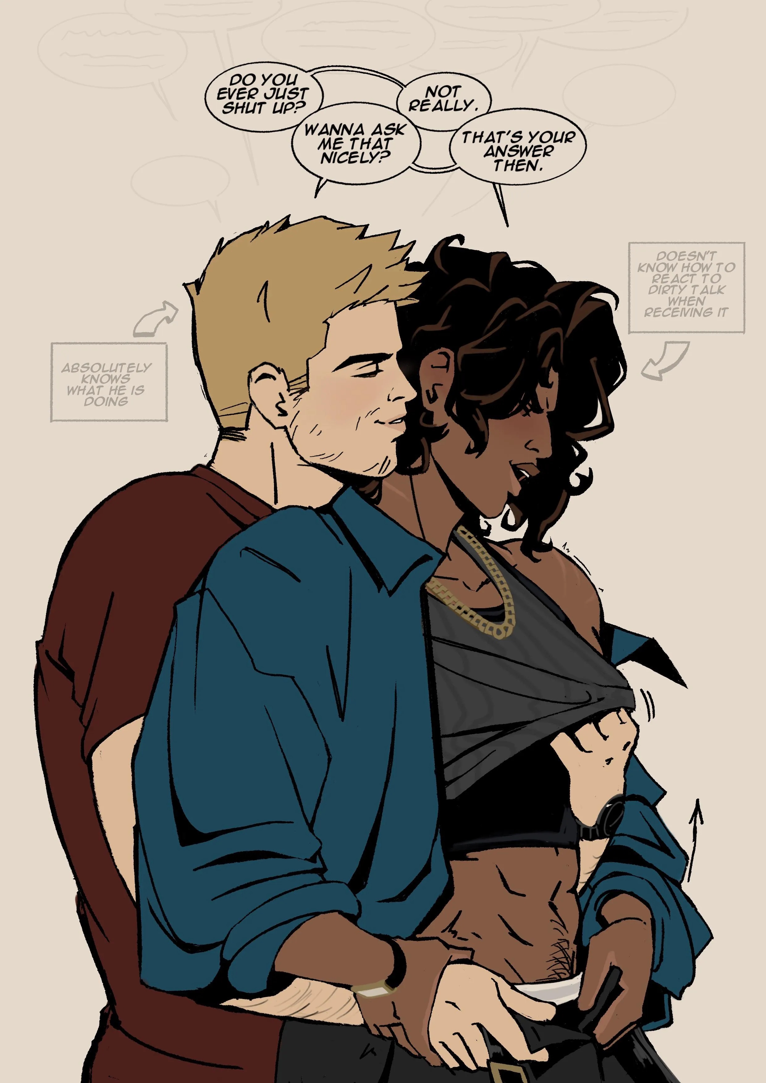 Just some Kiran/Wren and dirty talking