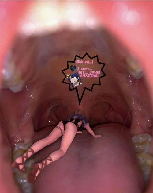 Looking down before going down...