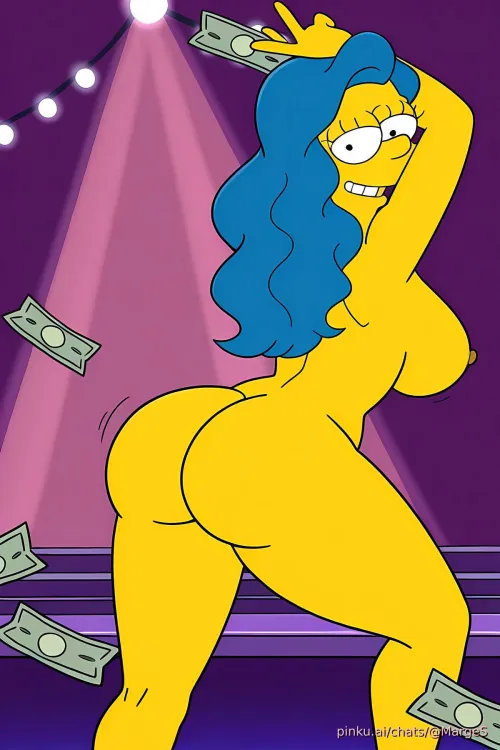 Marge is on stage. Make it rain!!