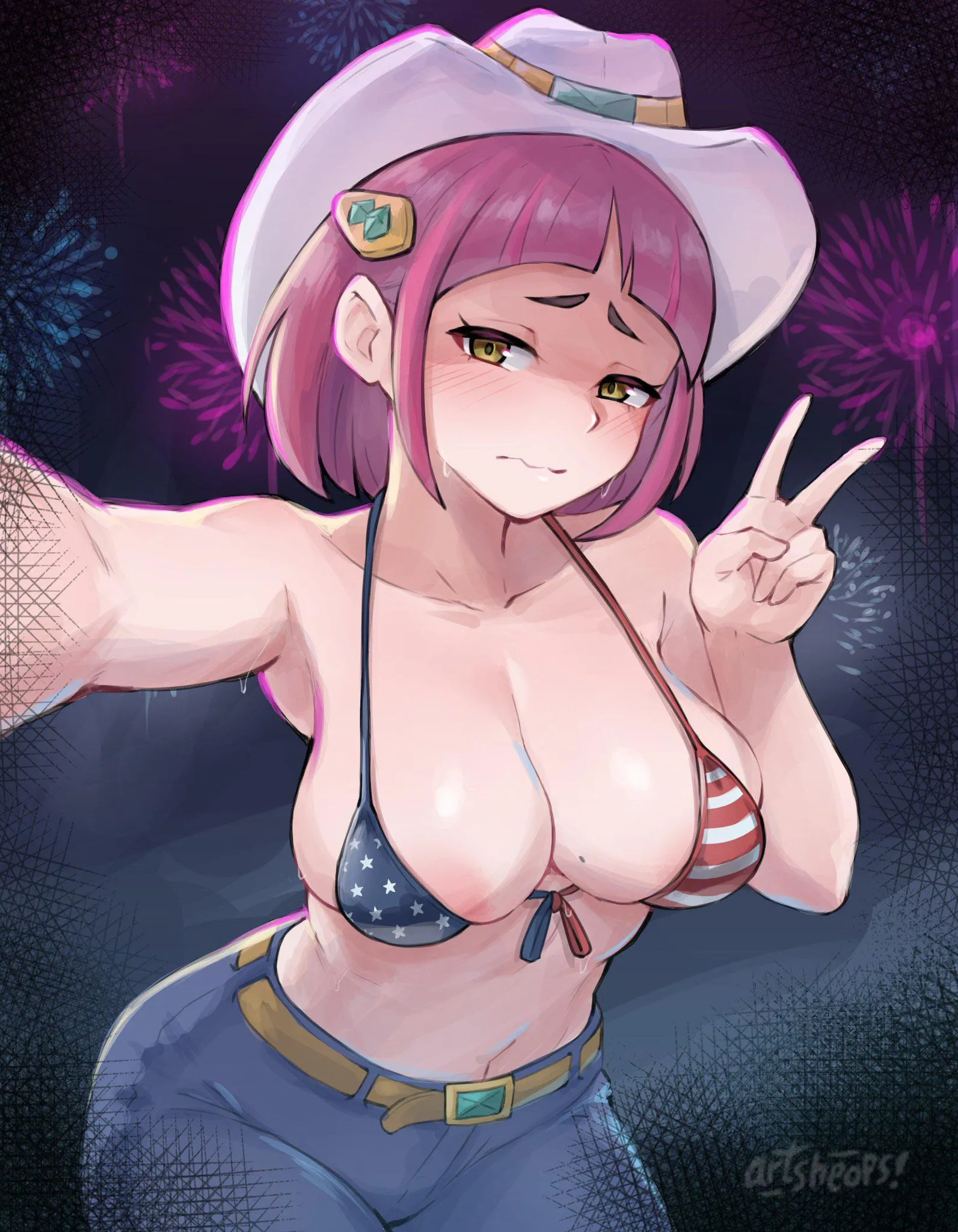 Lacey wishes a happy 4th of July (ArtSheops)