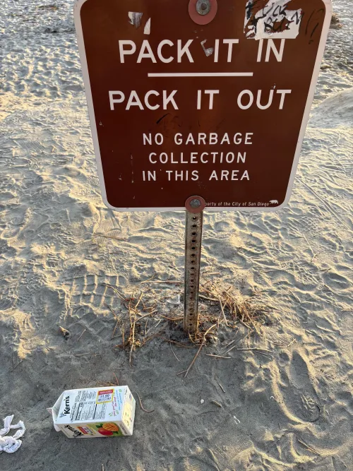 Pack out your trash, don’t attract city workers