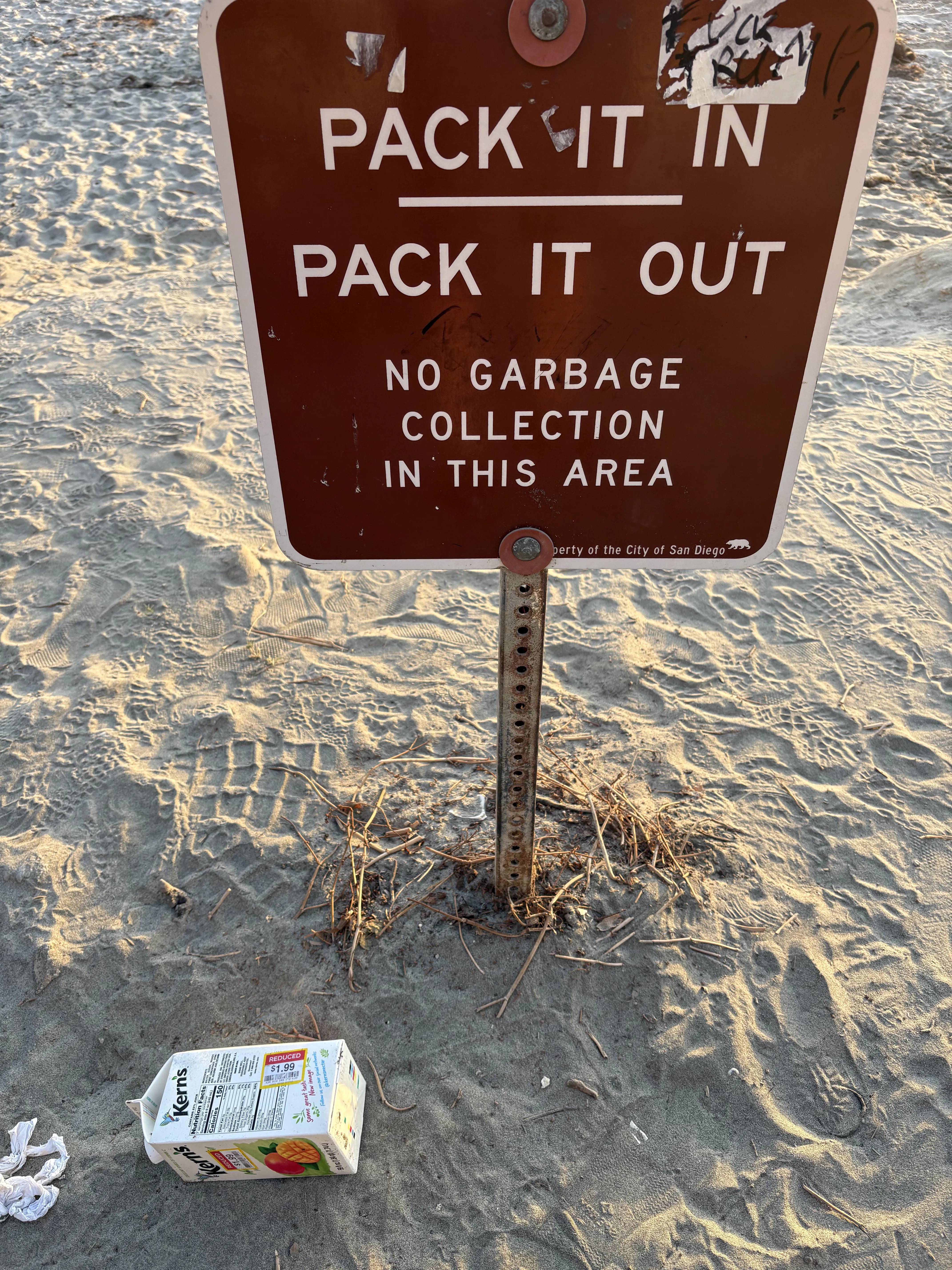 Pack out your trash, don’t attract city workers