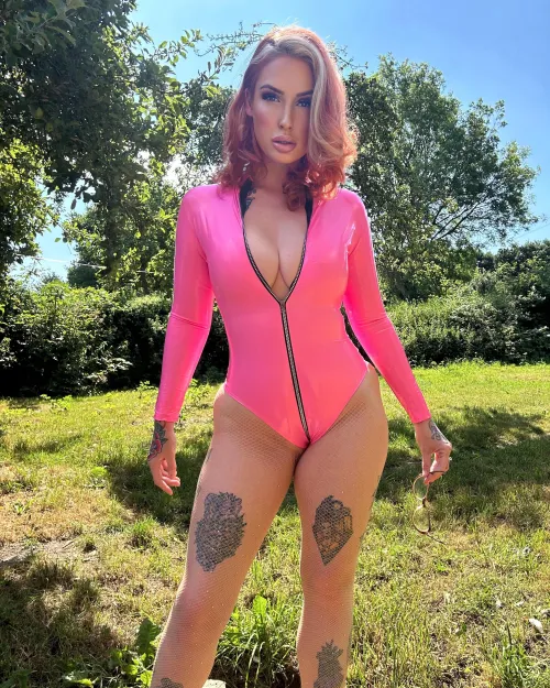 Tattooed, pierced and in pink