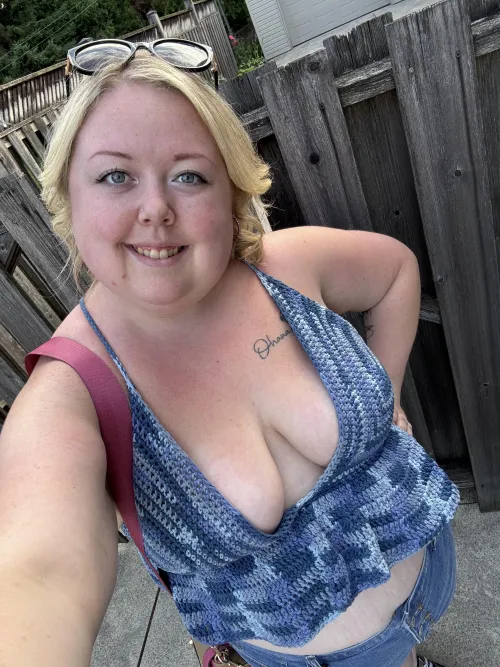 Who knew crochet tops were so breathable! 😉