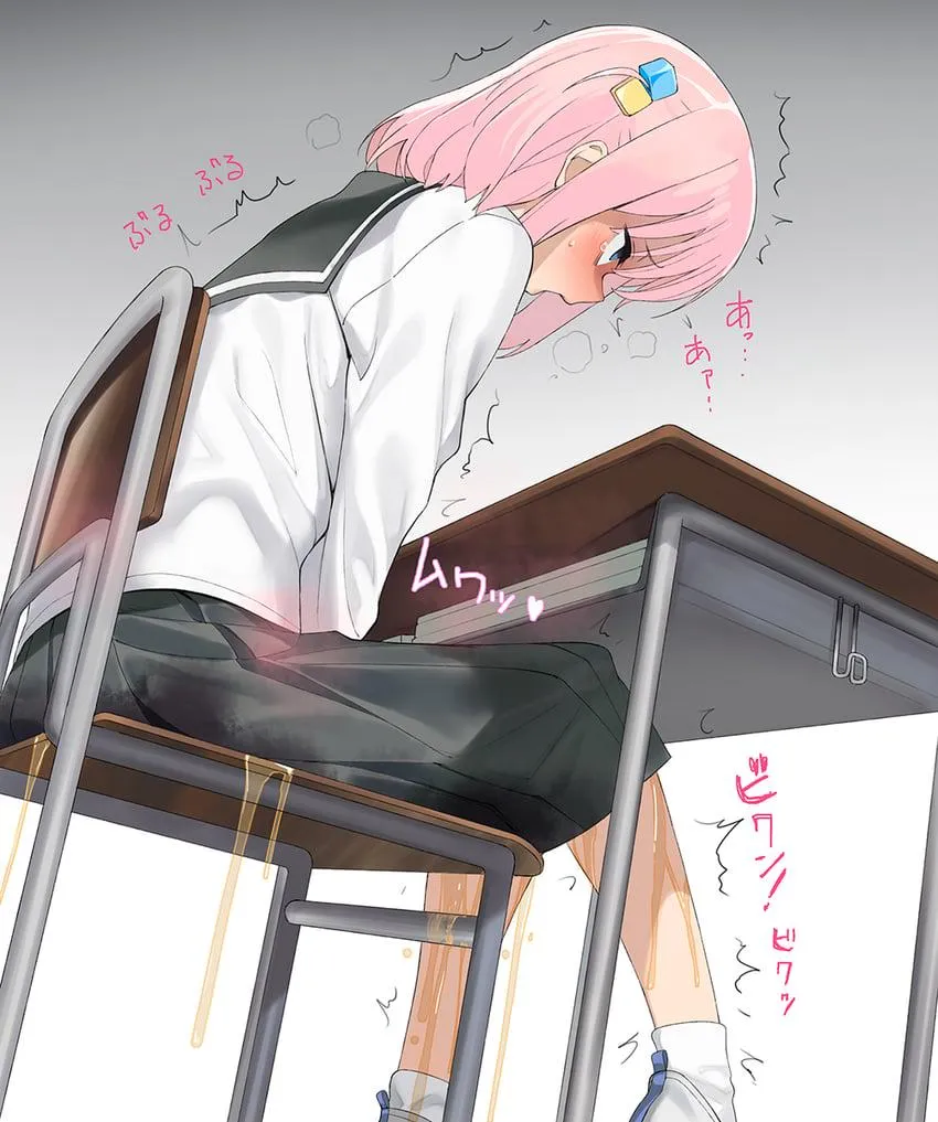 Bocchi the rock hitori pee her self in class
