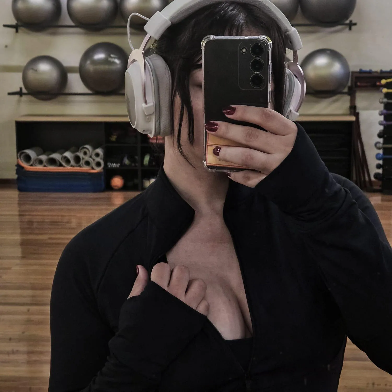 Você me comeria no banheiro da academia?